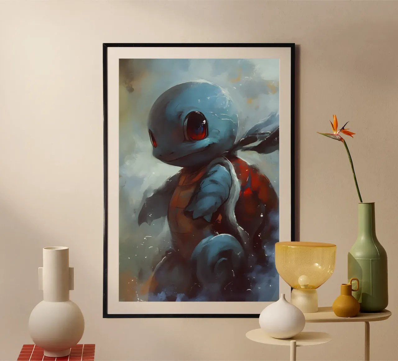 Squirtle poster con telaio in plastica da CreativeStudio