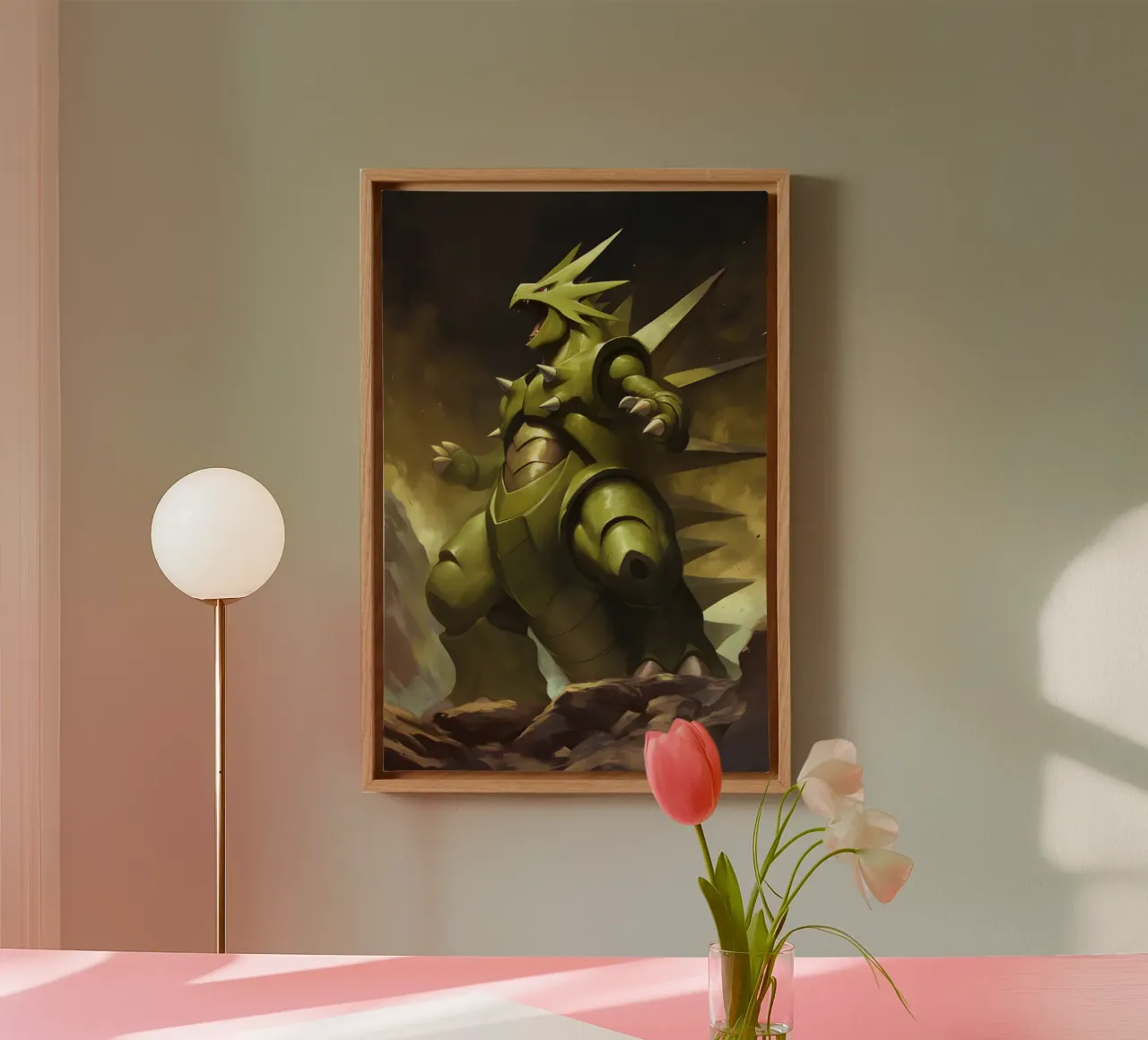Tyranitar tela con Cornice a cassetta da CreativeStudio