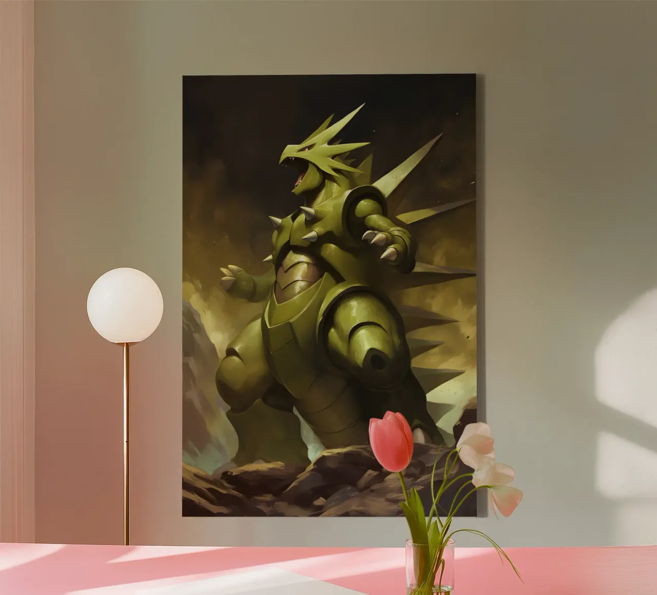 Tyranitar tela con Cornice a cassetta da CreativeStudio