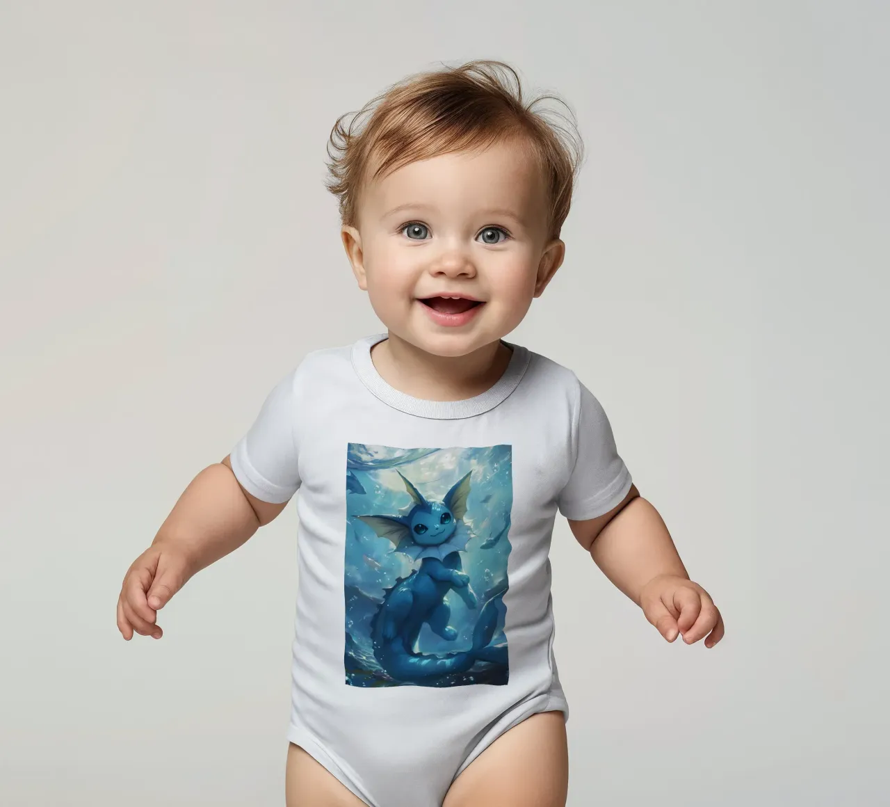Vaporeon body neonato maniche corte da CreativeStudio