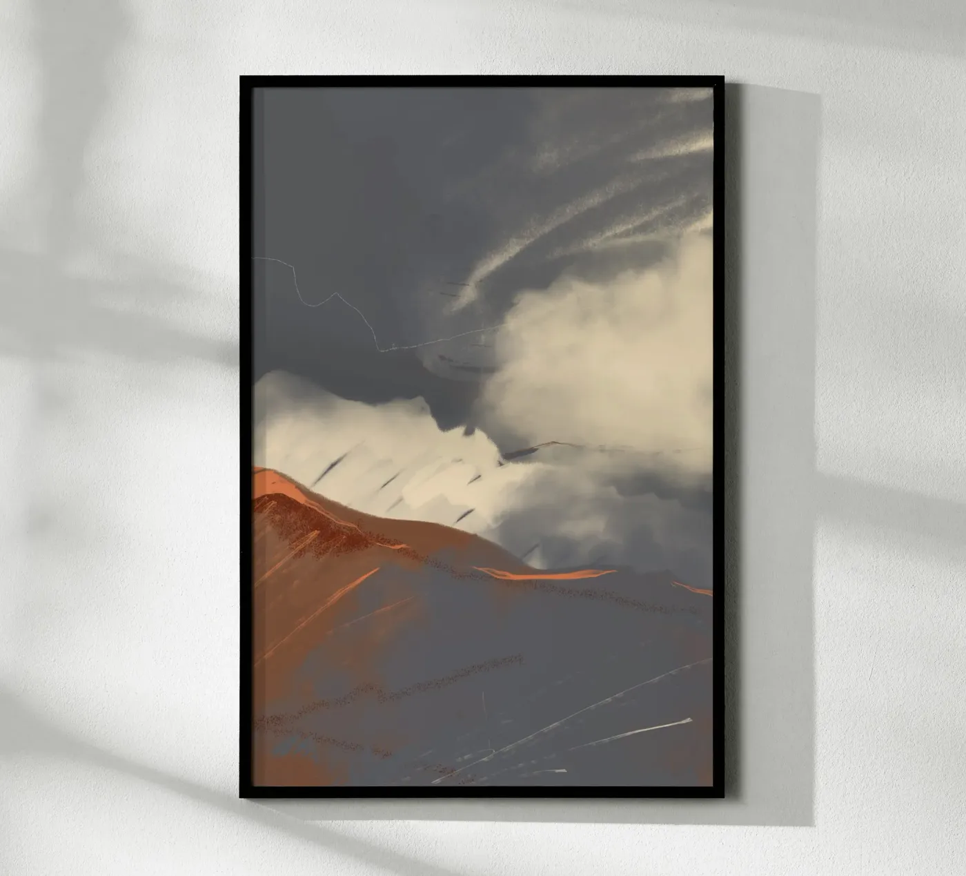 Rustic Sierra Sunset poster by nileshkikuuchise