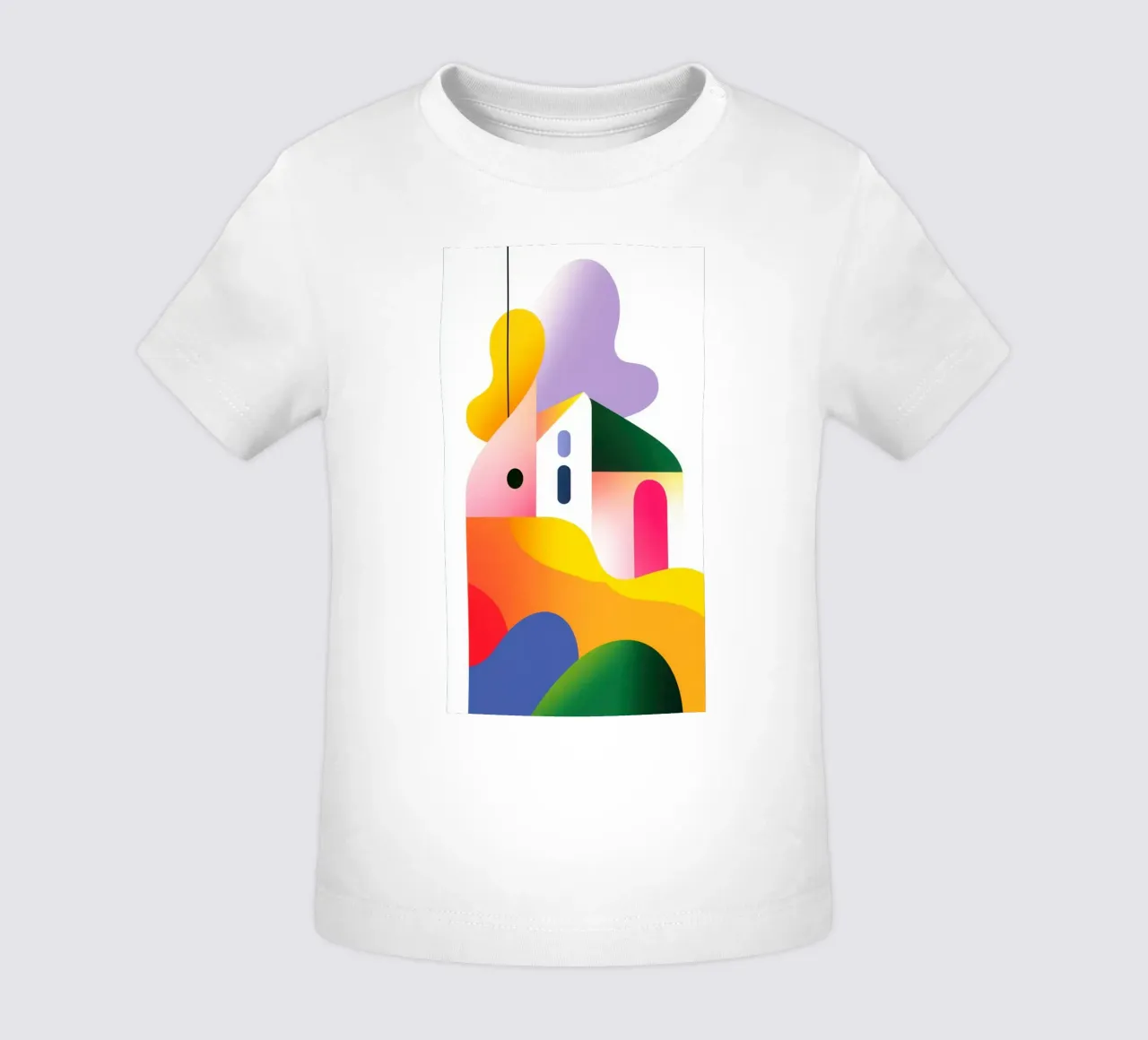 Composizione geometrica colorata maglietta neonato da Geometric