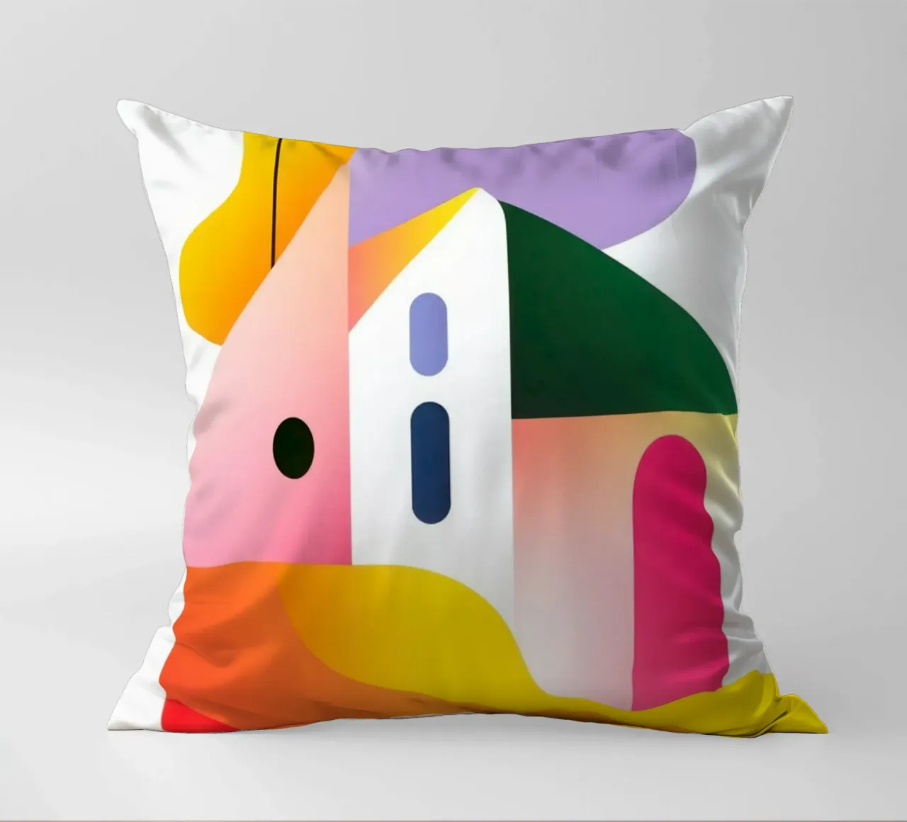 Composizione geometrica colorata cuscino da Geometric