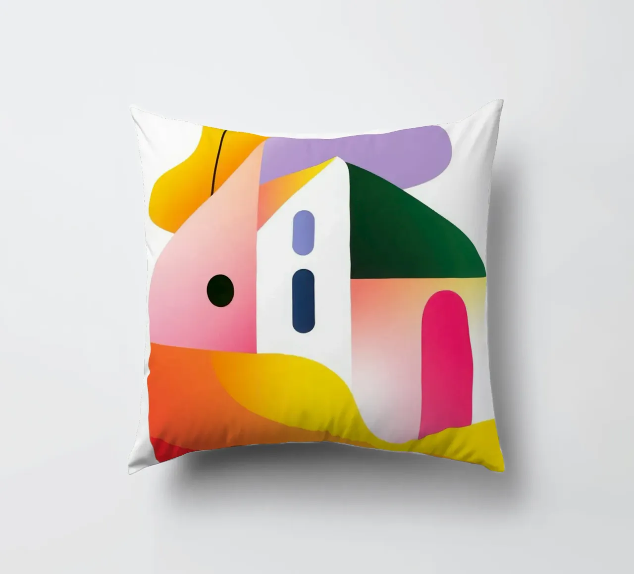 Composizione geometrica colorata cuscino da Geometric
