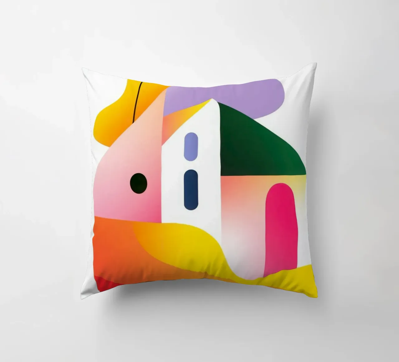 Composizione geometrica colorata cuscino da Geometric