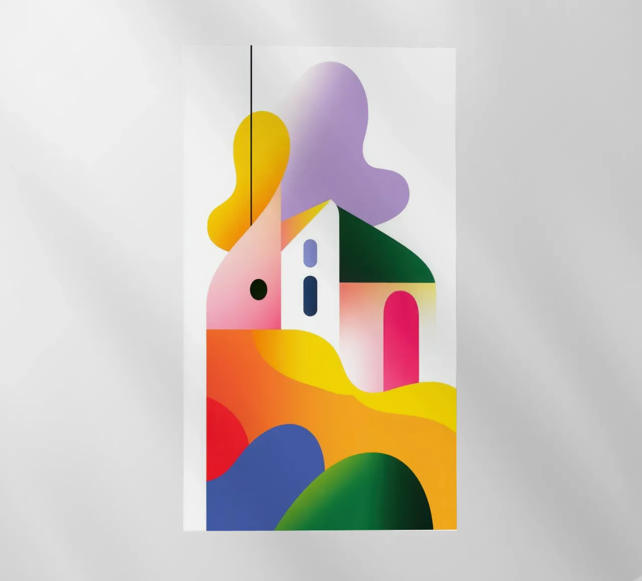 Composizione geometrica colorata pellicola backlit da Geometric