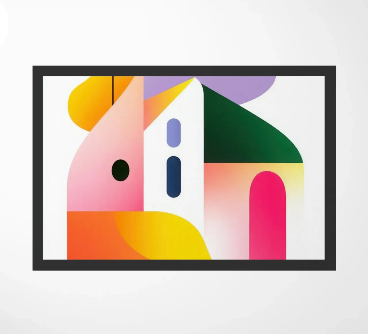 Composizione geometrica colorata zerbino da Geometric