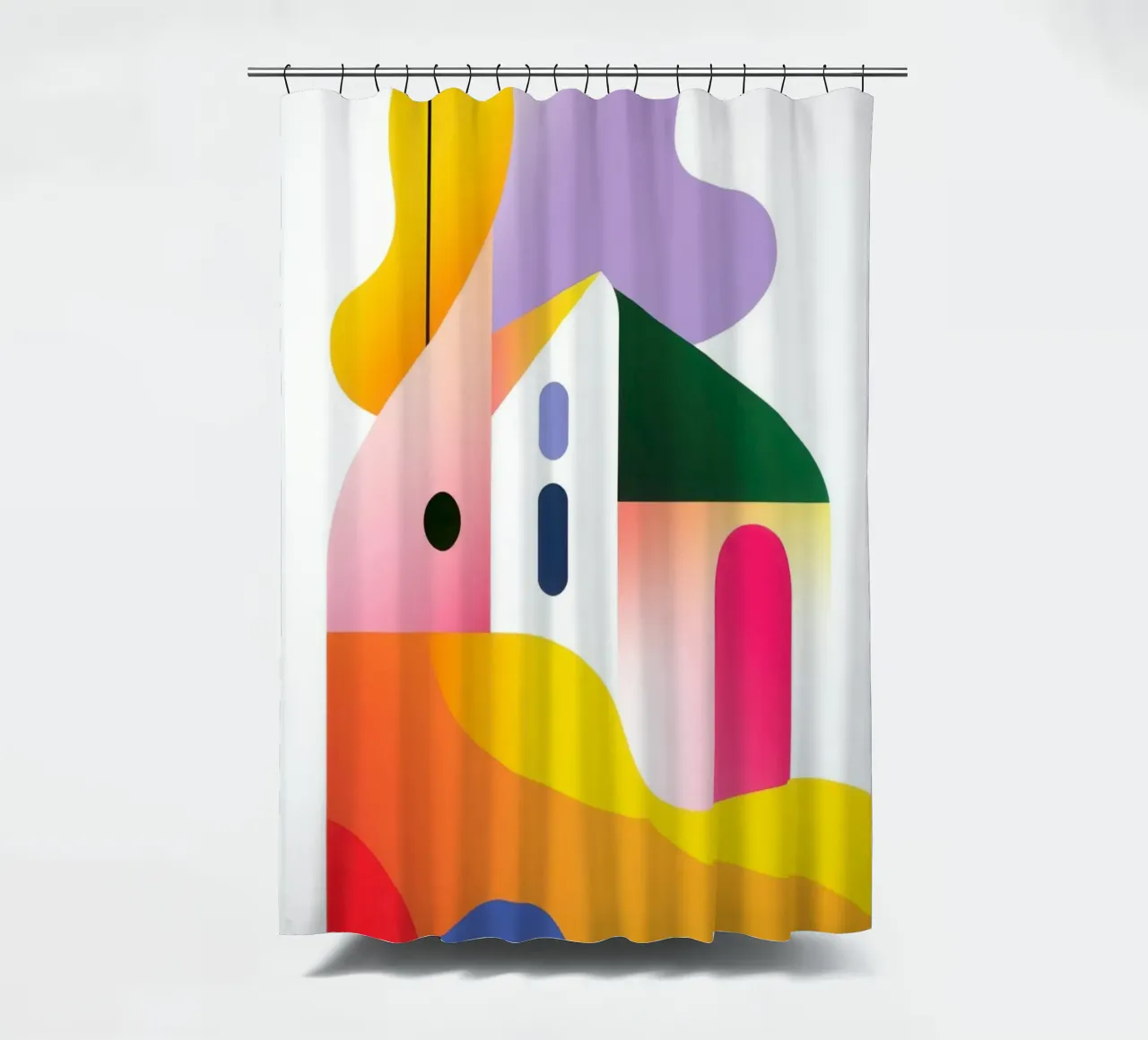Composizione geometrica colorata tenda da doccia da Geometric