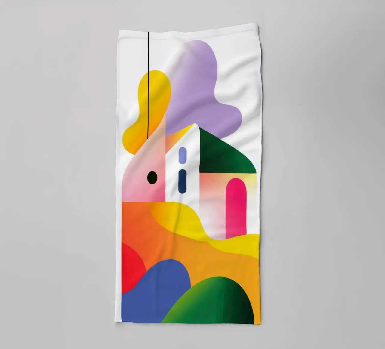 Composizione geometrica colorata asciugamano da bagno da Geometric