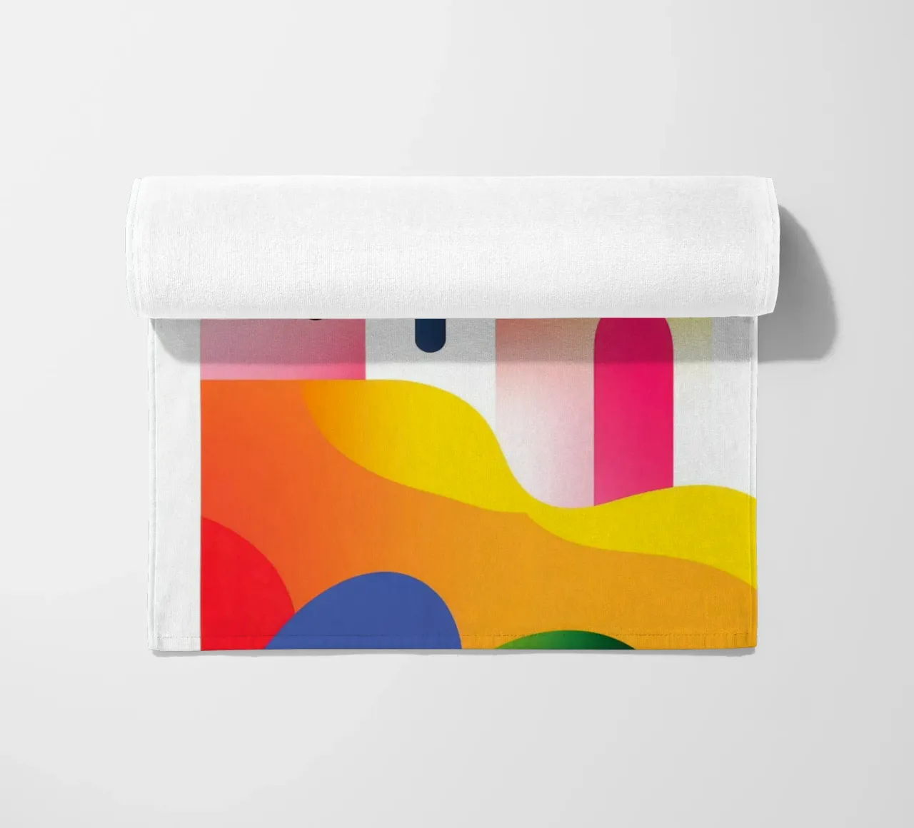 Composizione geometrica colorata telo mare da Geometric
