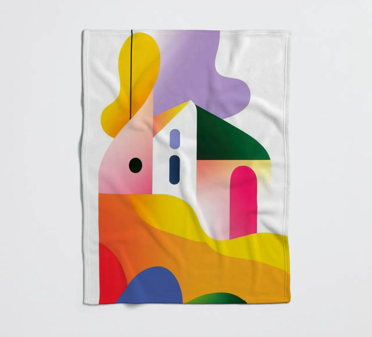 Composizione geometrica colorata coperta in pile da Geometric