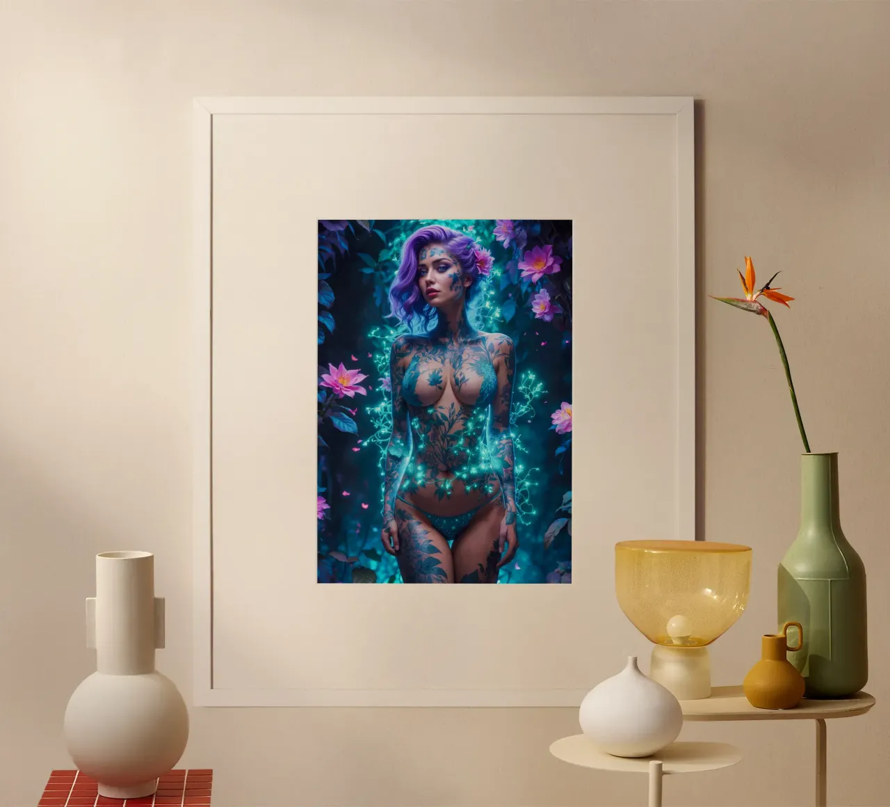 Ragazza dei fiori sexy poster da Lootprint