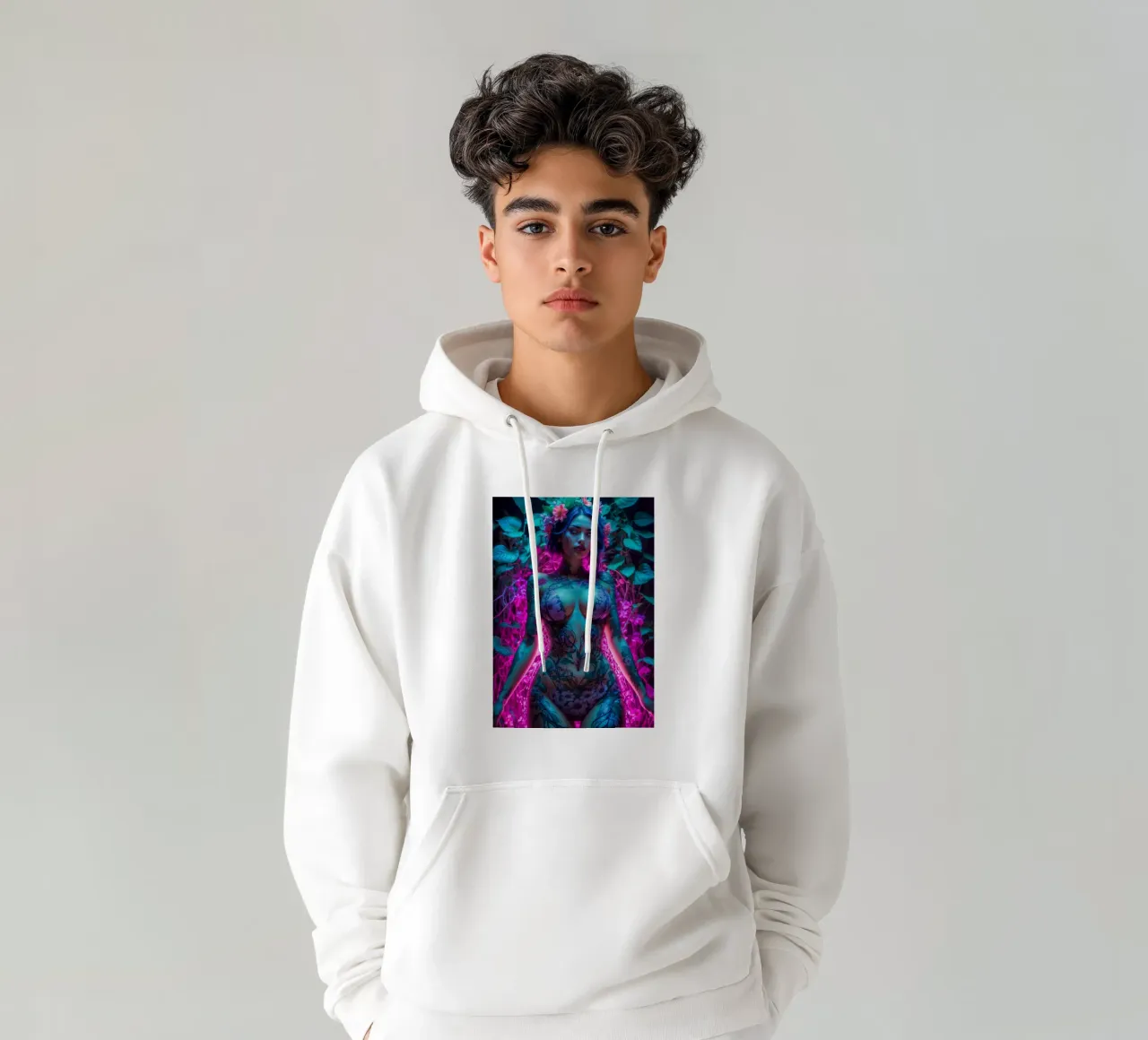 Bellissimo corpo floreale felpa con cappuccio da Lootprint