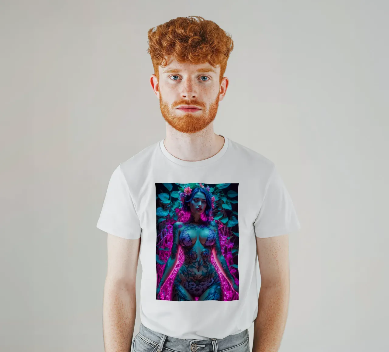 Prachtig bloemenlichaam t-shirt van Lootprint