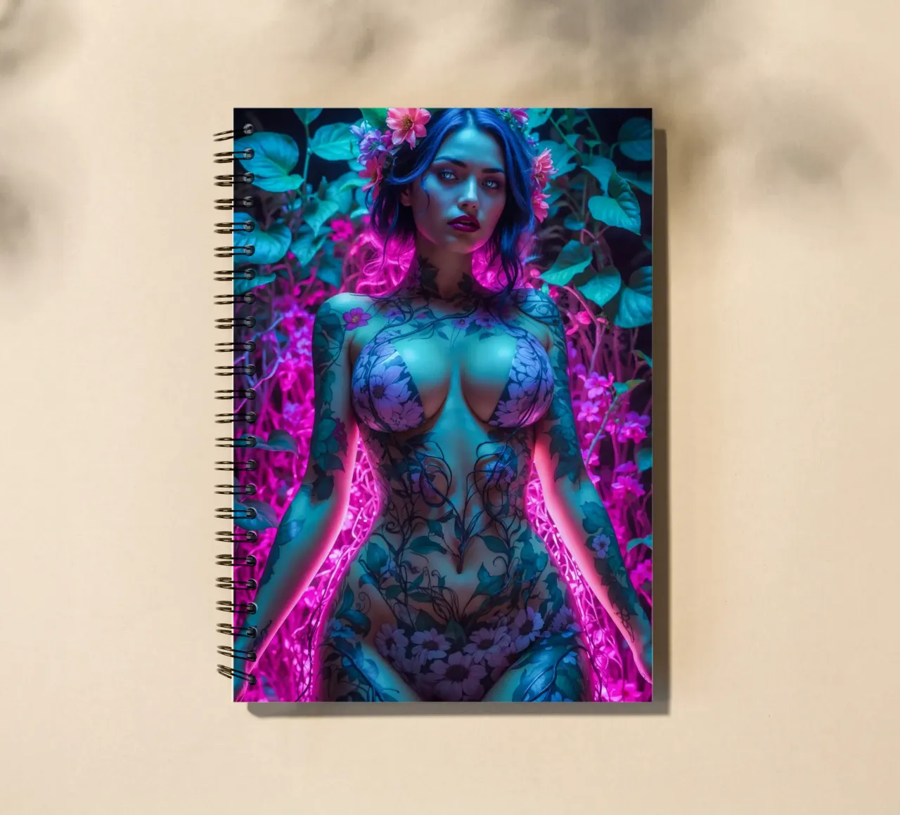 Beautiful Flower Body spiral notebook by Lootprint