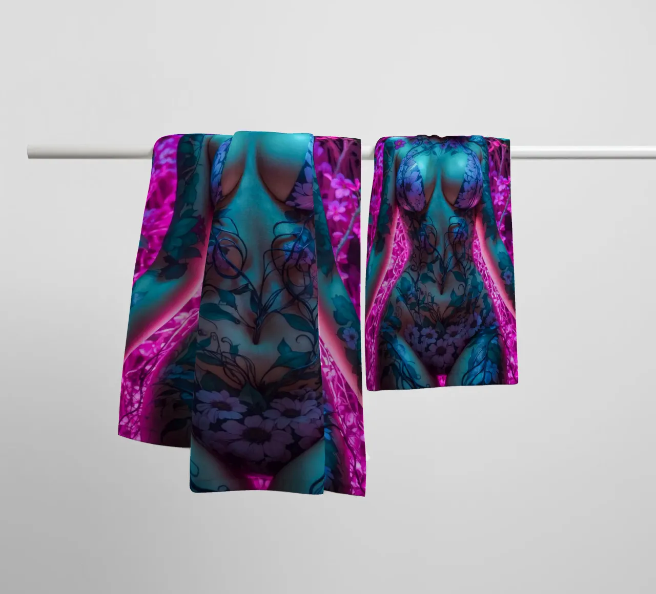 Bellissimo corpo floreale asciugamano da bagno da Lootprint