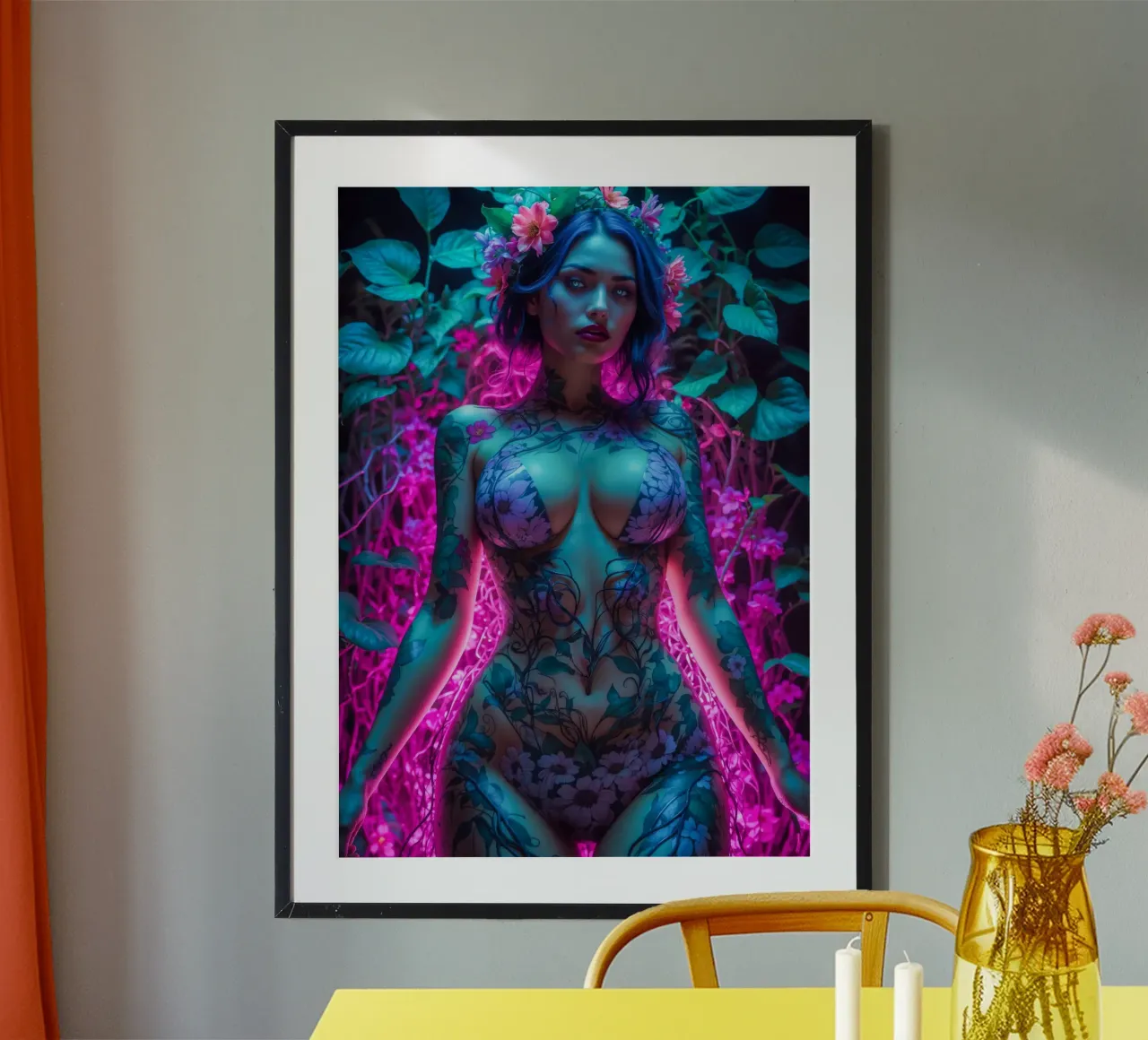 Bellissimo corpo floreale carta hahnemühle da Lootprint