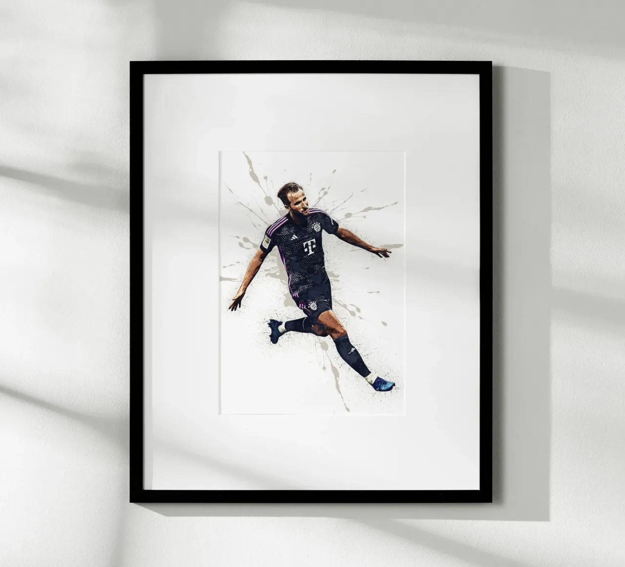 Harry Kane Bayern Munich poster con telaio in alluminio da tenten