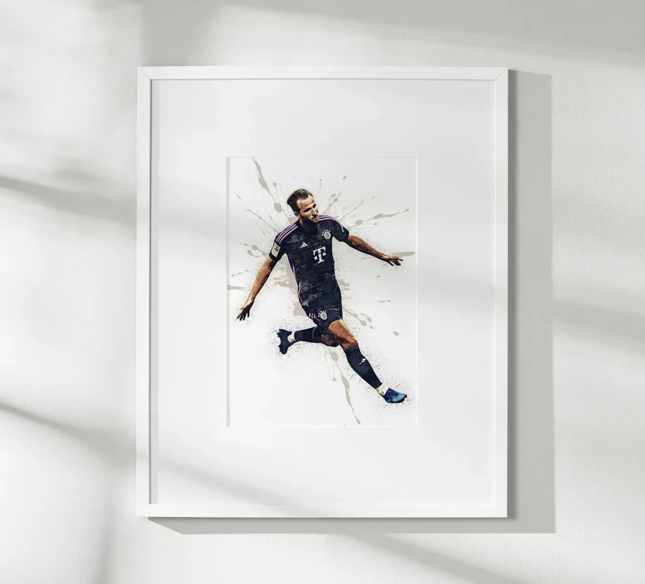 Harry Kane Bayern Munich poster con telaio in alluminio da tenten