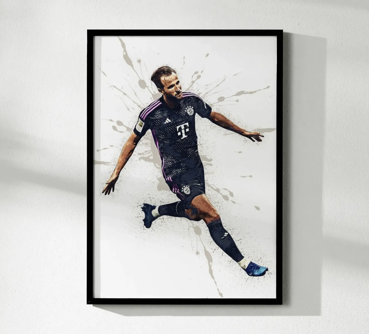 Harry Kane Bayern Munich poster con telaio in alluminio da tenten