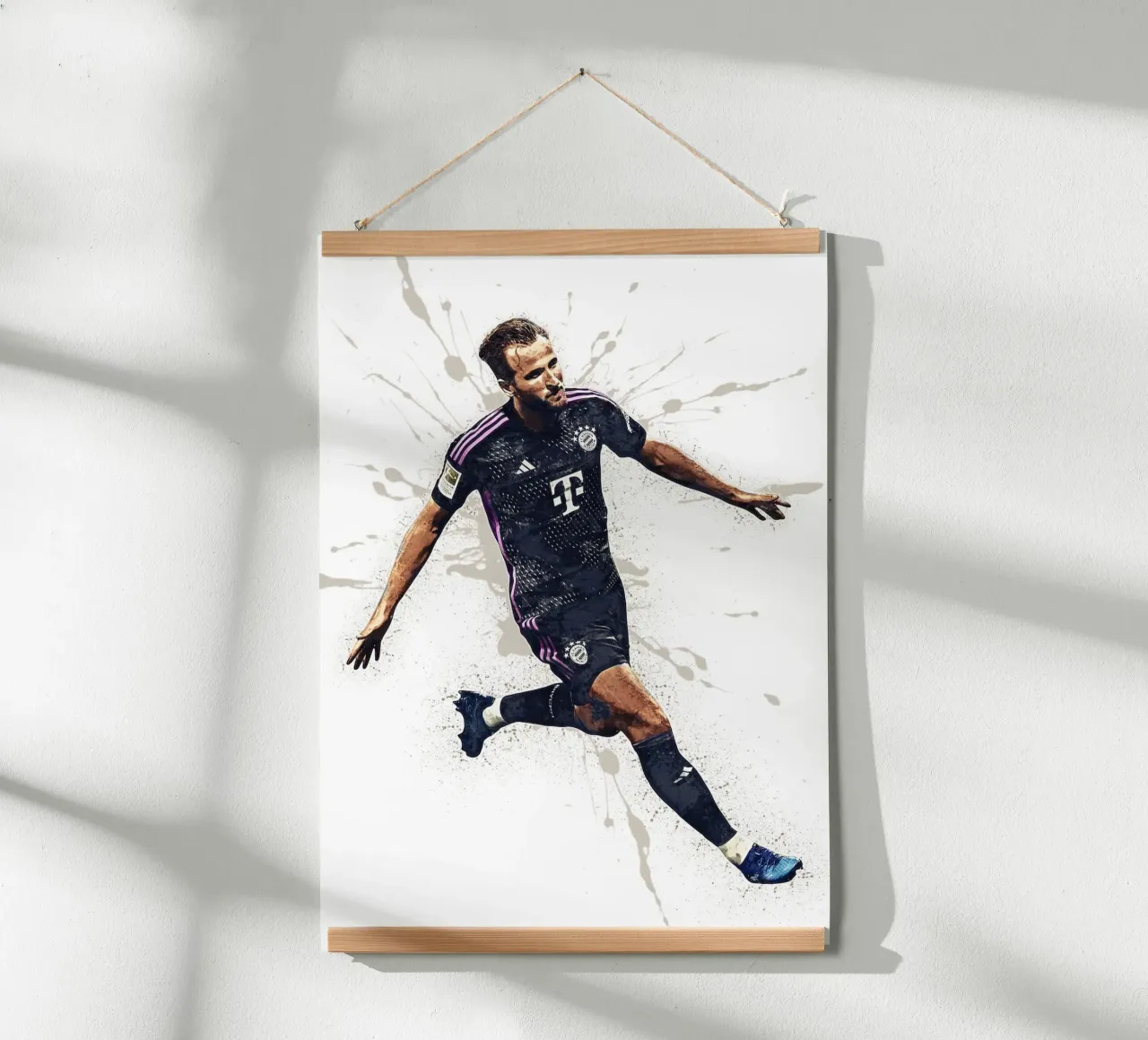 Harry Kane Bayern Munich poster con telaio in alluminio da tenten