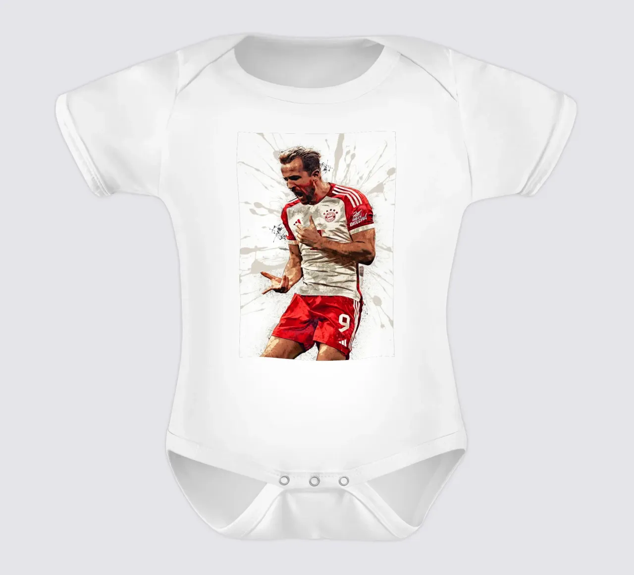 Harry Kane Bayern body neonato maniche corte da tenten