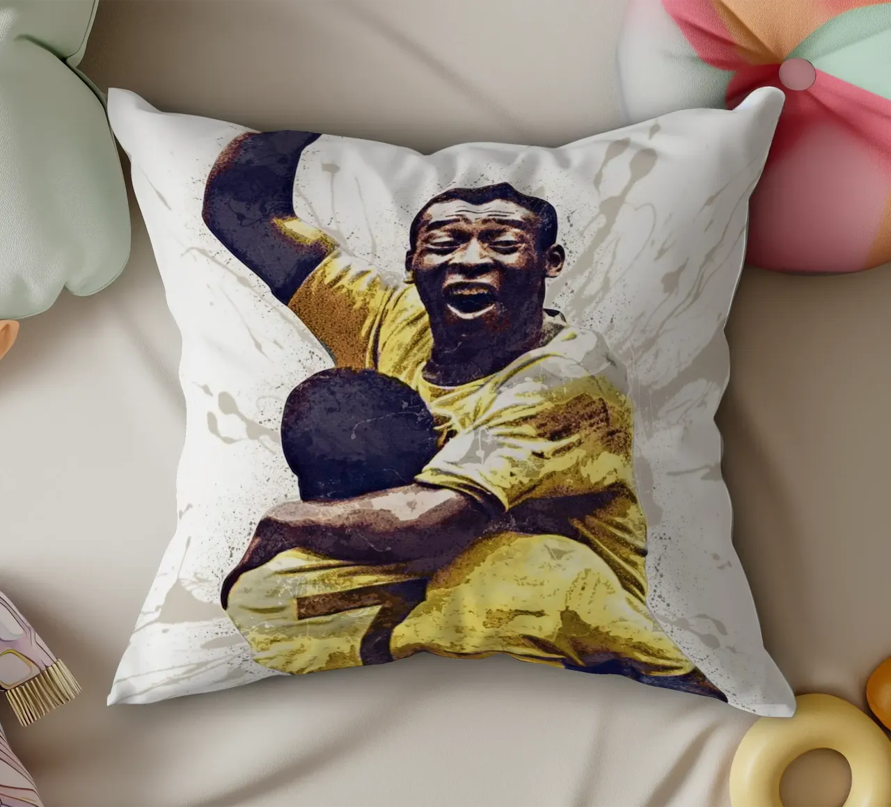 Jairzinho & Pele cuscino da tenten