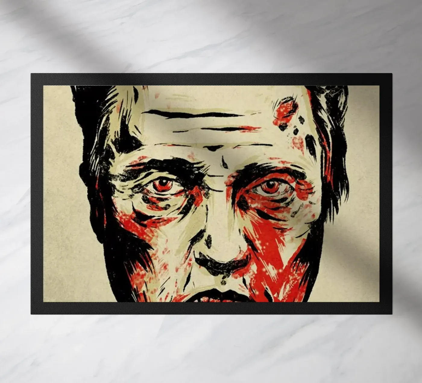 Walken Dead doormat by Chase Kunz