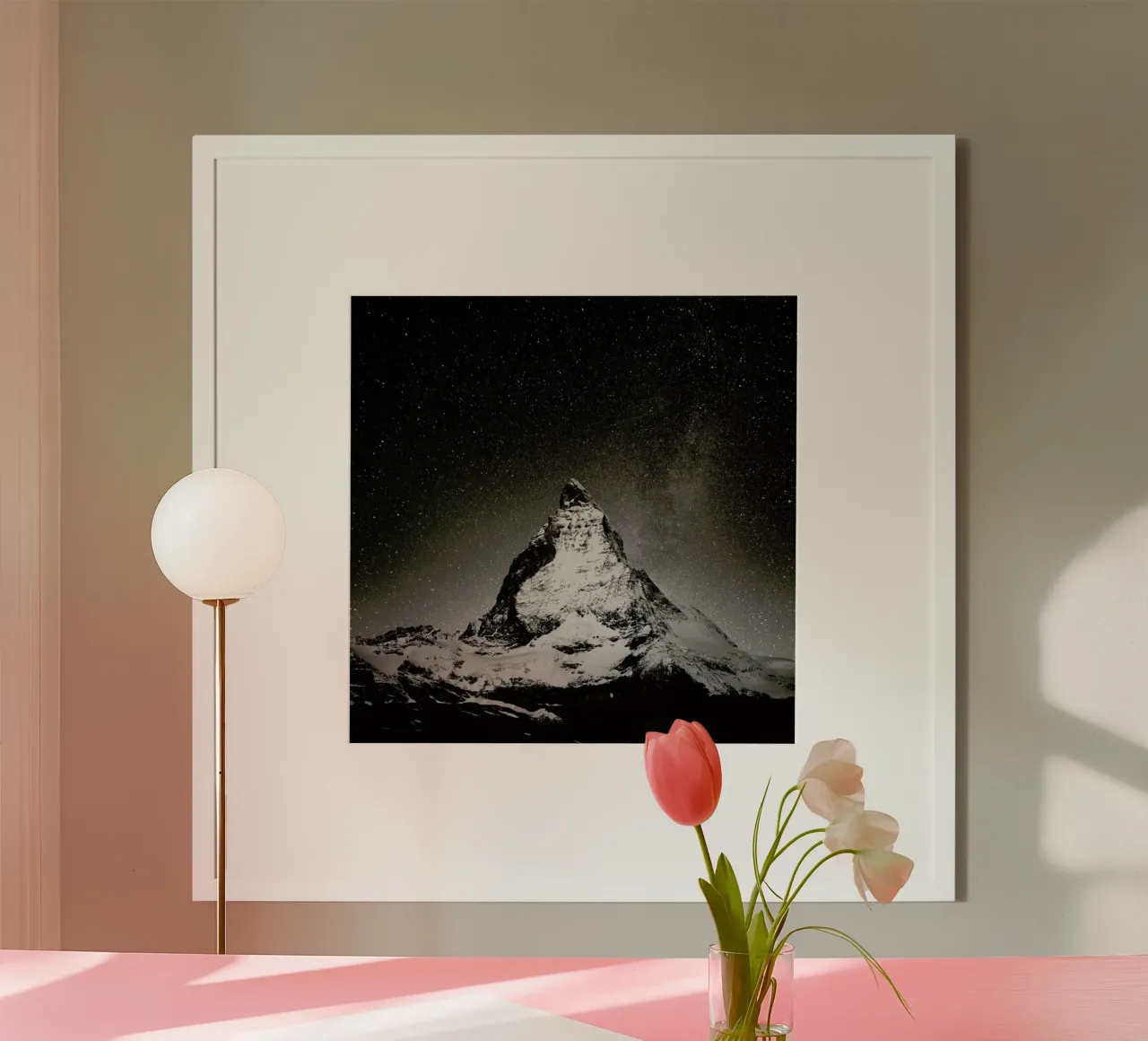Schwiiz - Matterhorn Study 2 poster con telaio in alluminio da Håggard Photography | Ronny Behnert