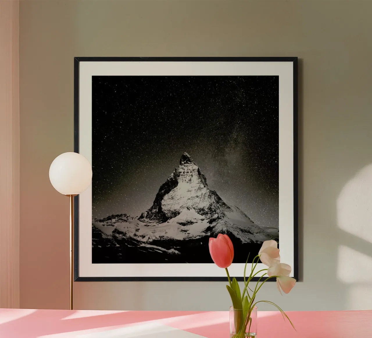 Schwiiz - Matterhorn Study 2 poster con telaio in alluminio da Håggard Photography | Ronny Behnert