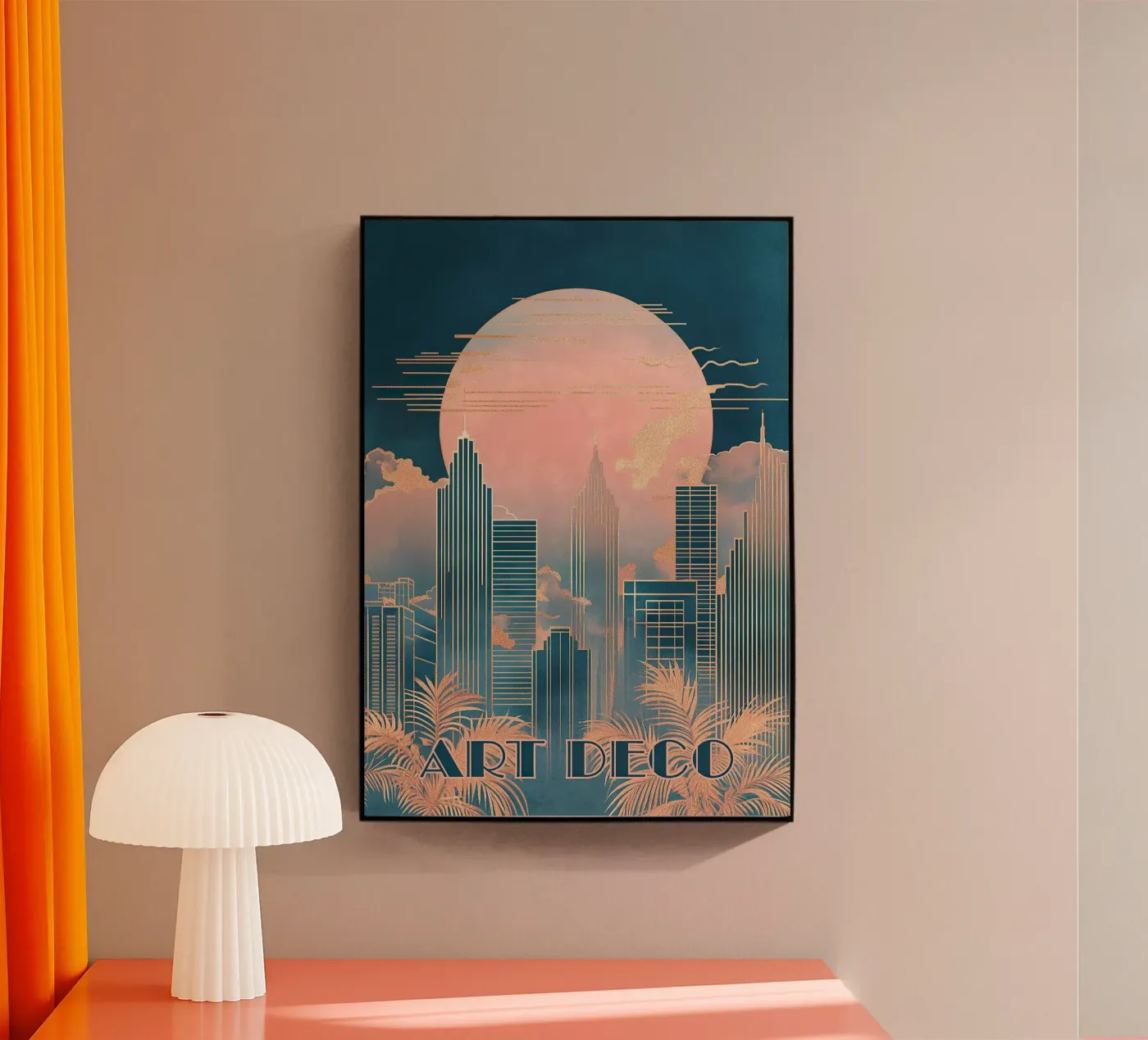 Art deco acrylic glass by Nikis Art Studio