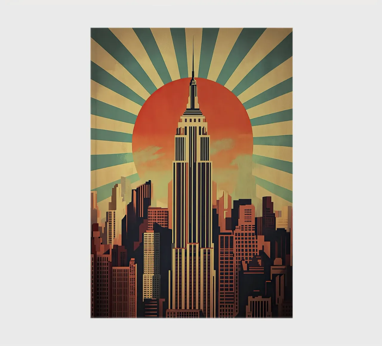 Art deco notebook by Nikis Art Studio