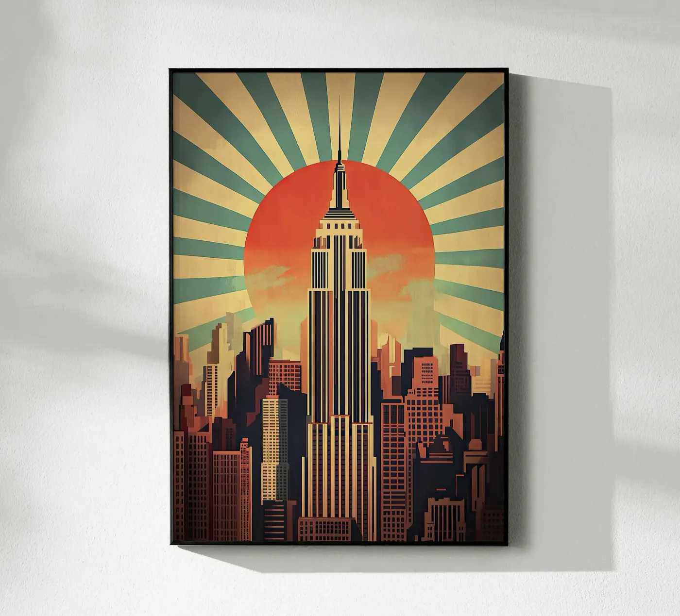 Art Deco Acryl-Glas von Nikis Art Studio