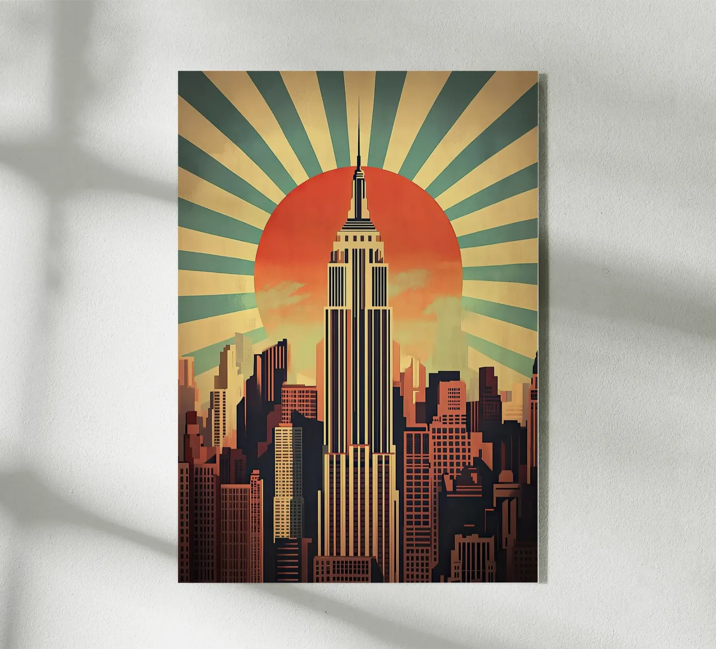 Art Deco Acryl-Glas von Nikis Art Studio