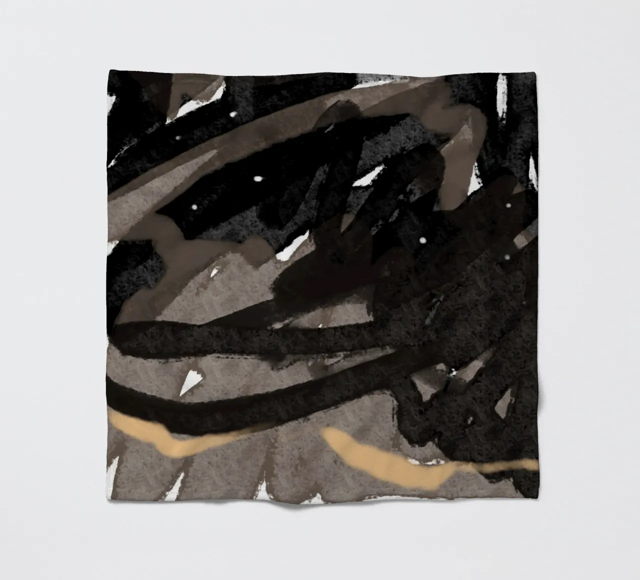 Ebony and Sienna Streaks fleece blanket by nileshkikuuchise