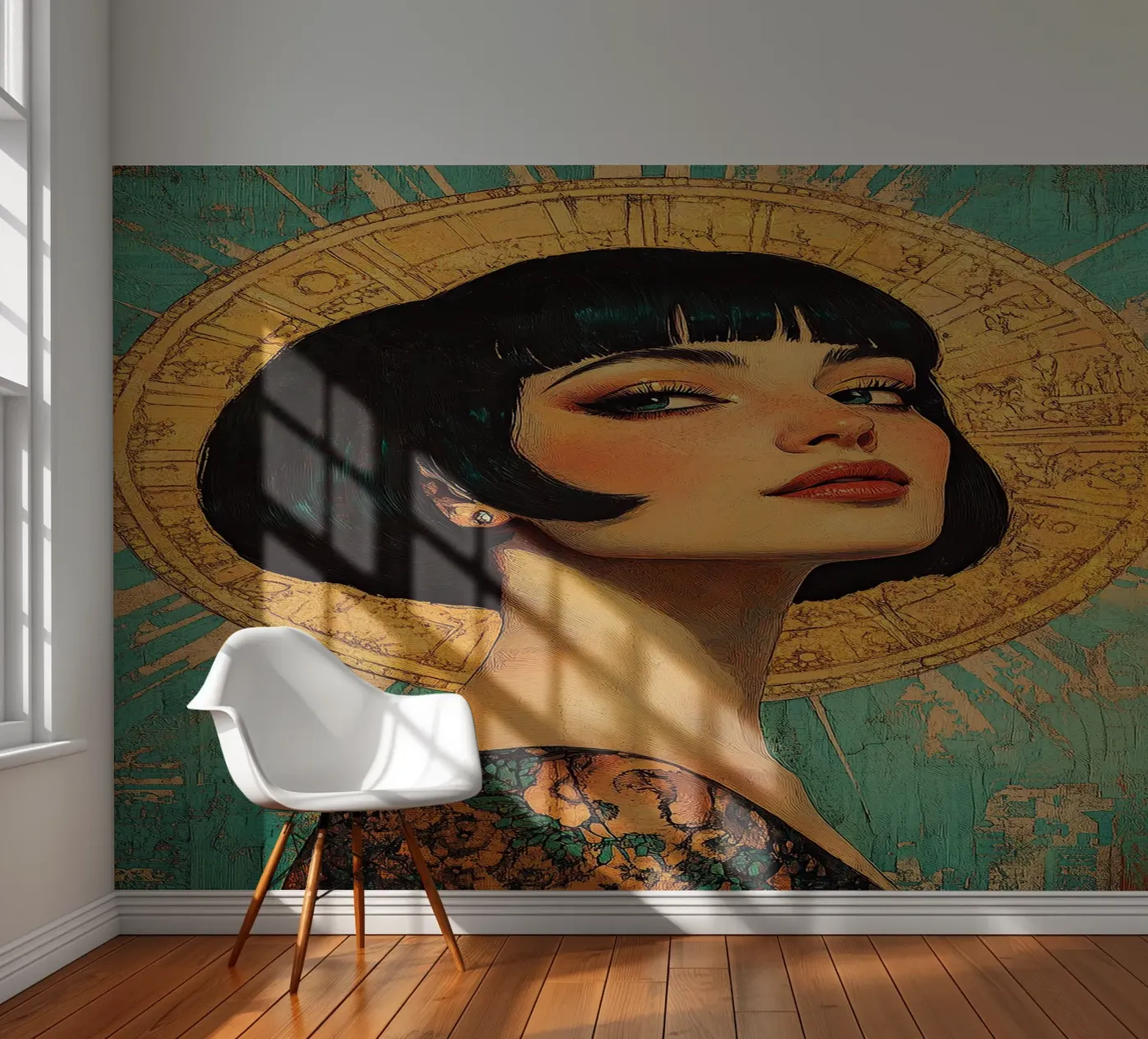 Art Deco "Flapper fotobehang van Nikis Art Studio