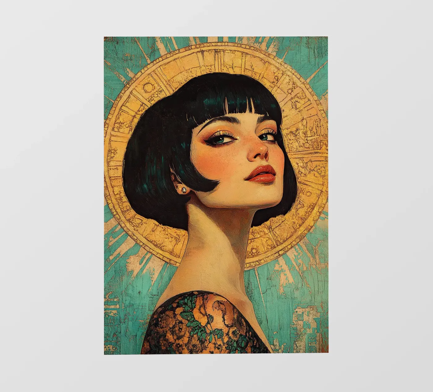 Art Deco "Flapper fotobehang van Nikis Art Studio