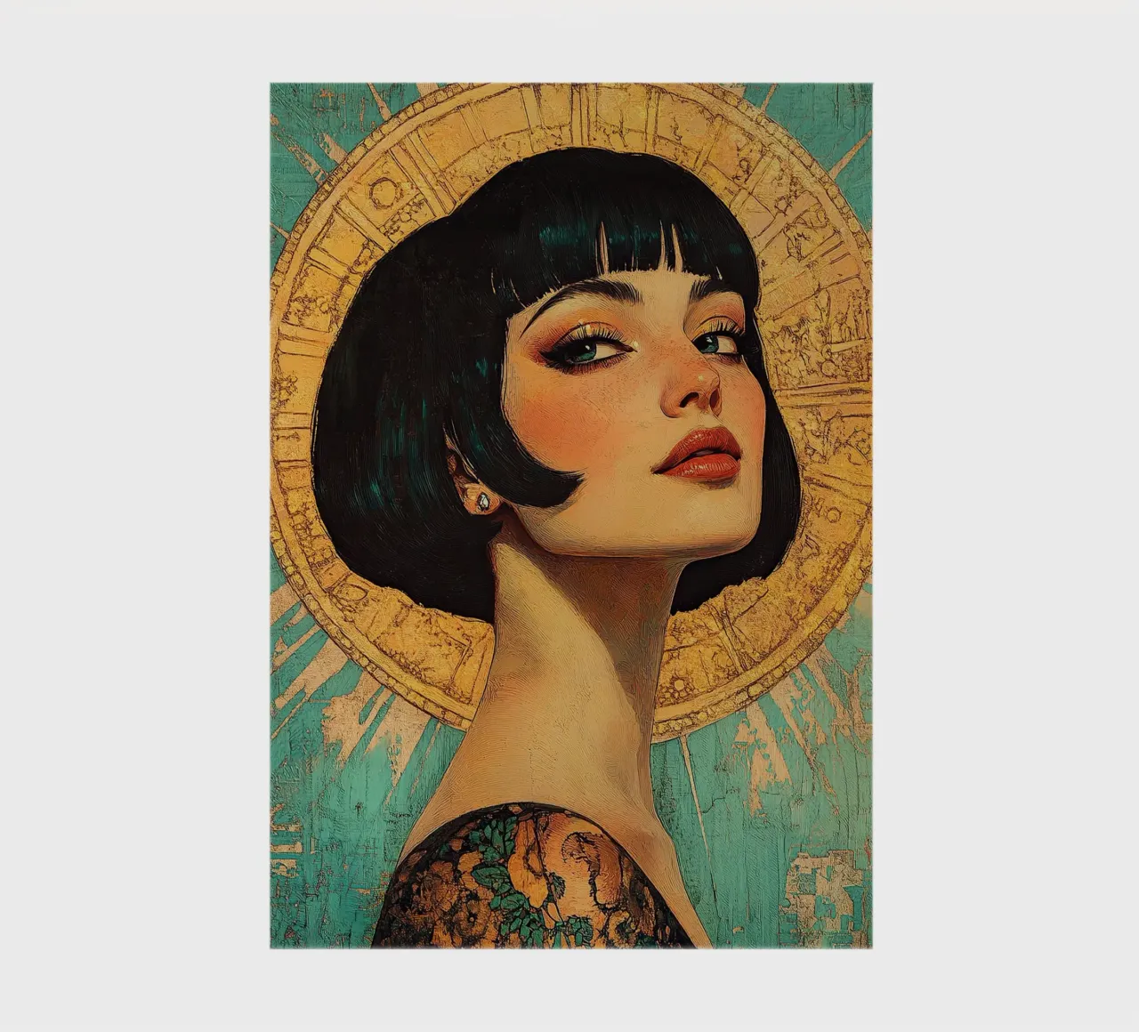 Art Deco "Flapper diario da Nikis Art Studio