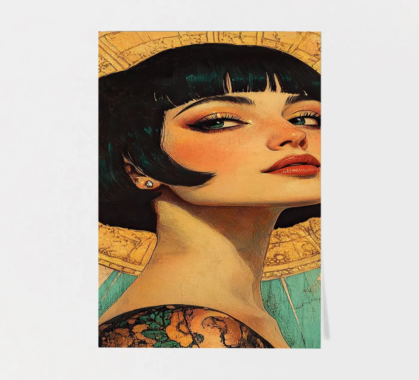 Art Deco "Flapper" sticker sheet by Nikis Art Studio