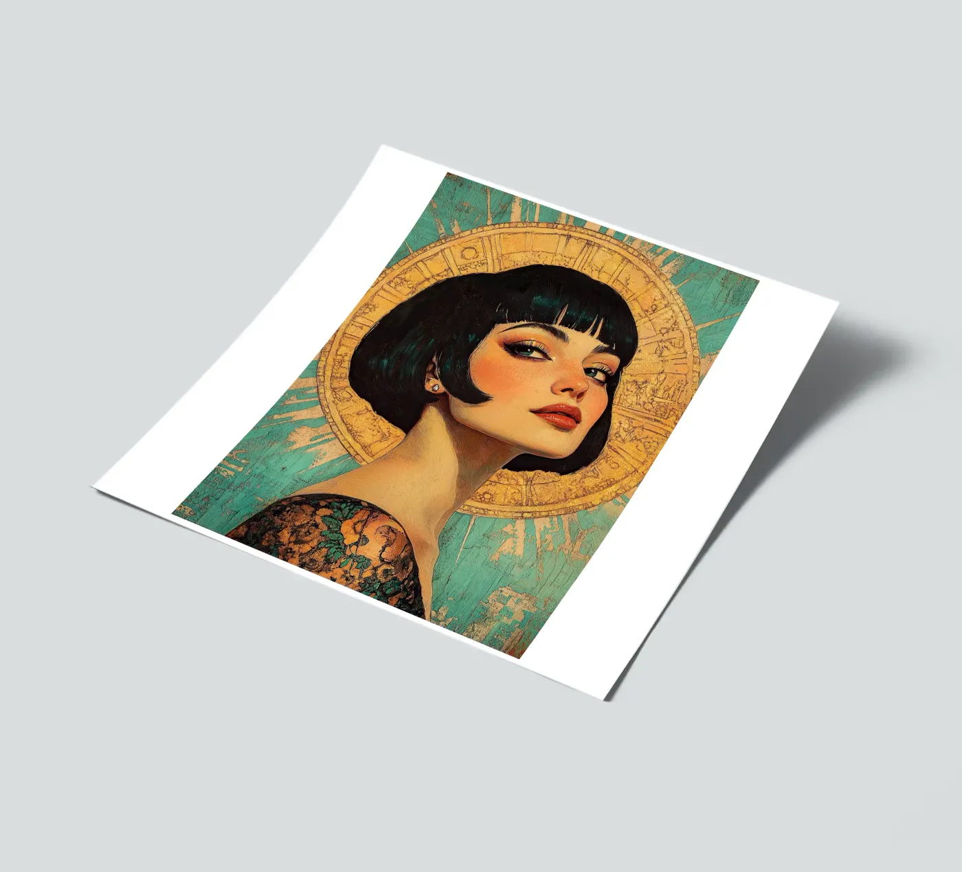 Art Deco "Flapper" sticker sheet by Nikis Art Studio