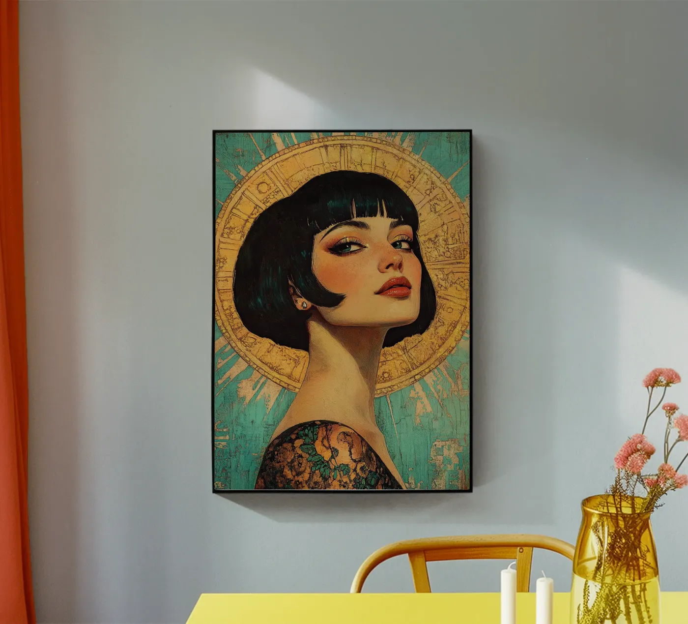 Art Deco "Flapper plexiglass da Nikis Art Studio