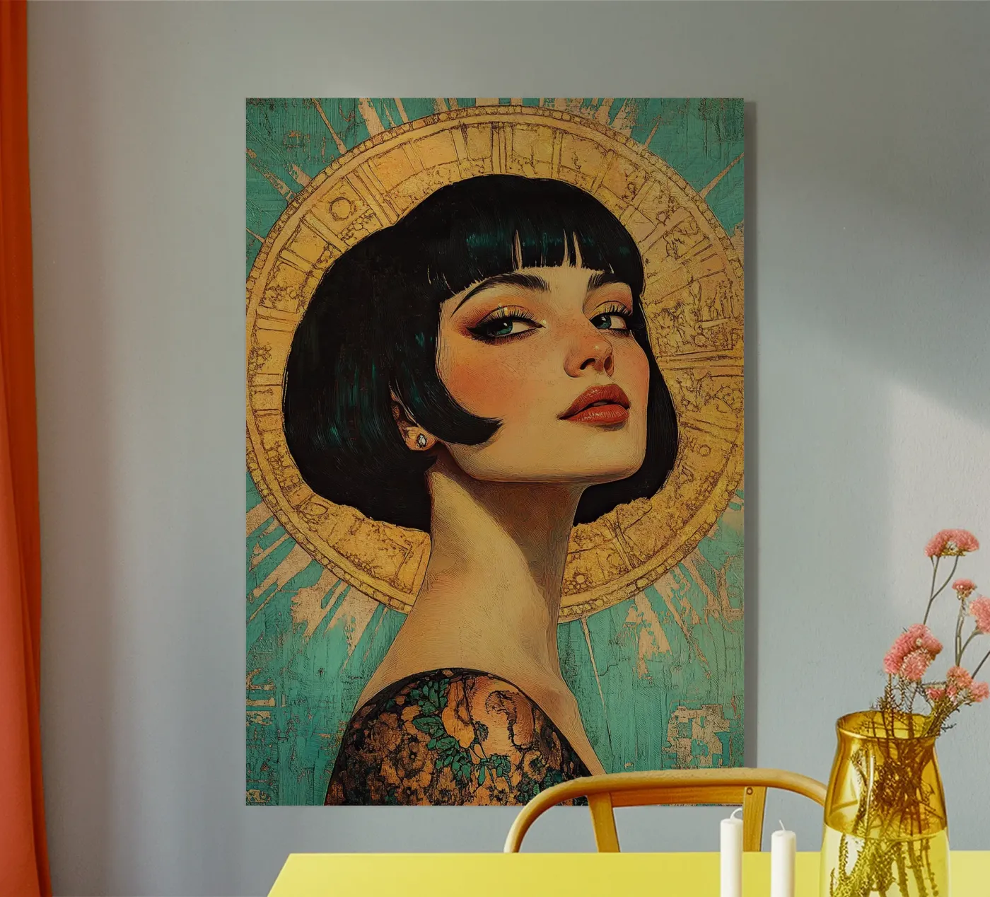 Art déco "Flapper" plexiglas de Nikis Art Studio