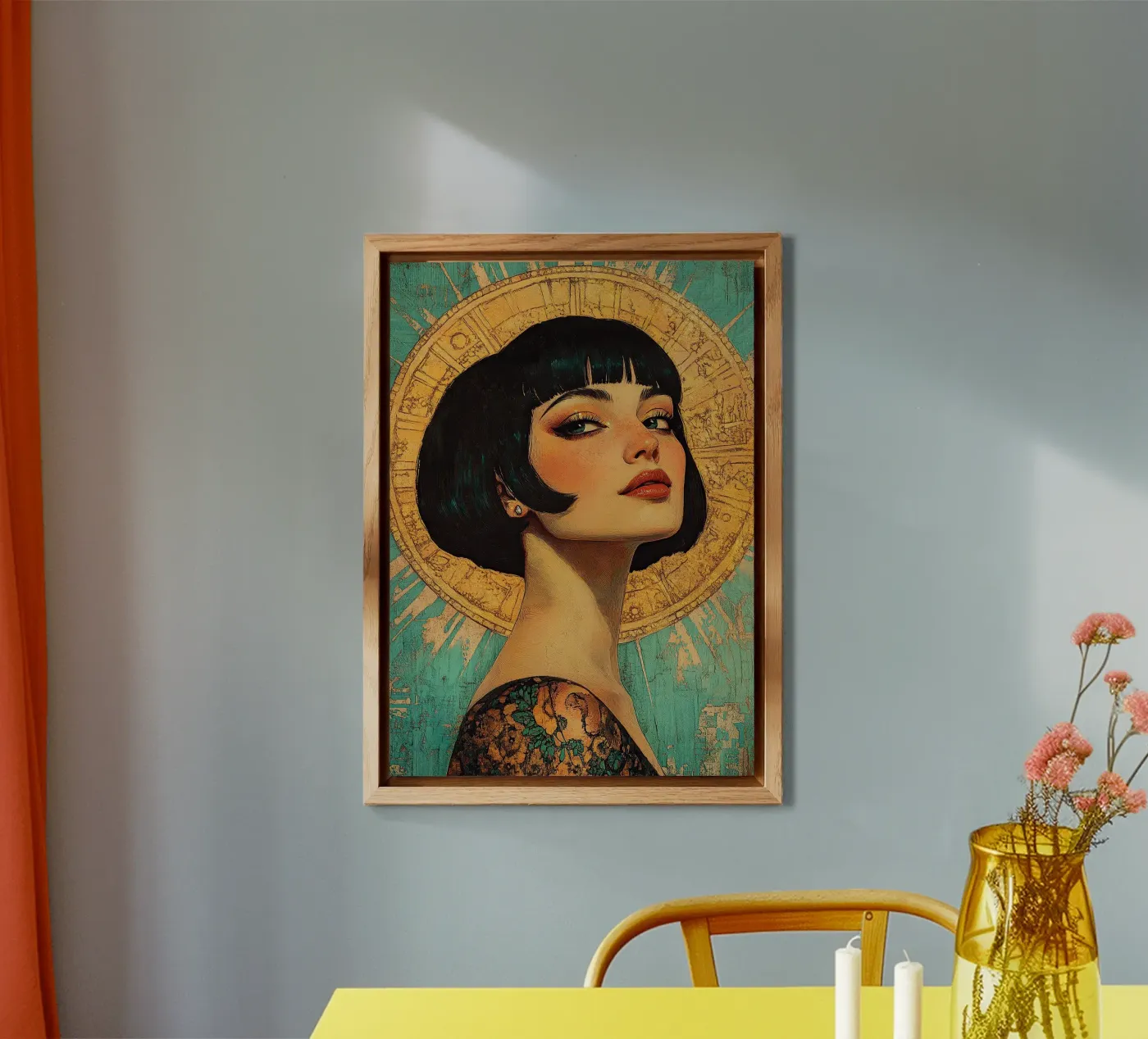 Art Deco "Flapper" forex plate by Nikis Art Studio