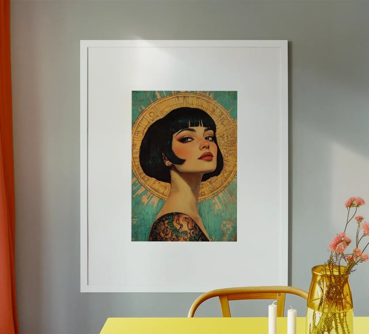 Art Deco "Flapper poster da Nikis Art Studio