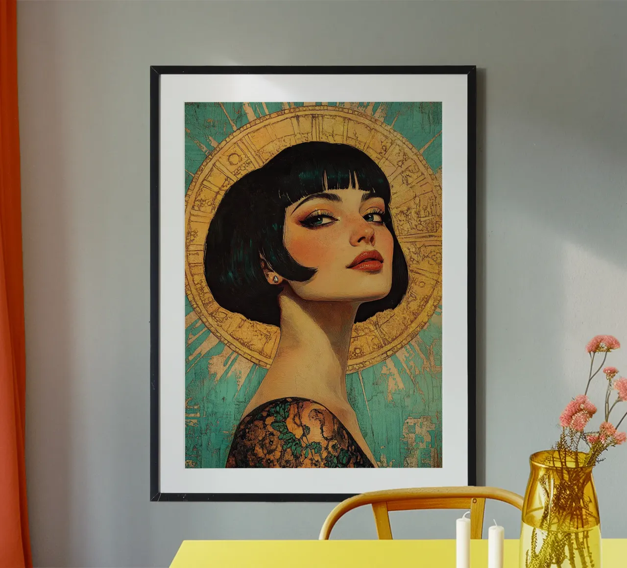 Art Deco "Flapper poster da Nikis Art Studio