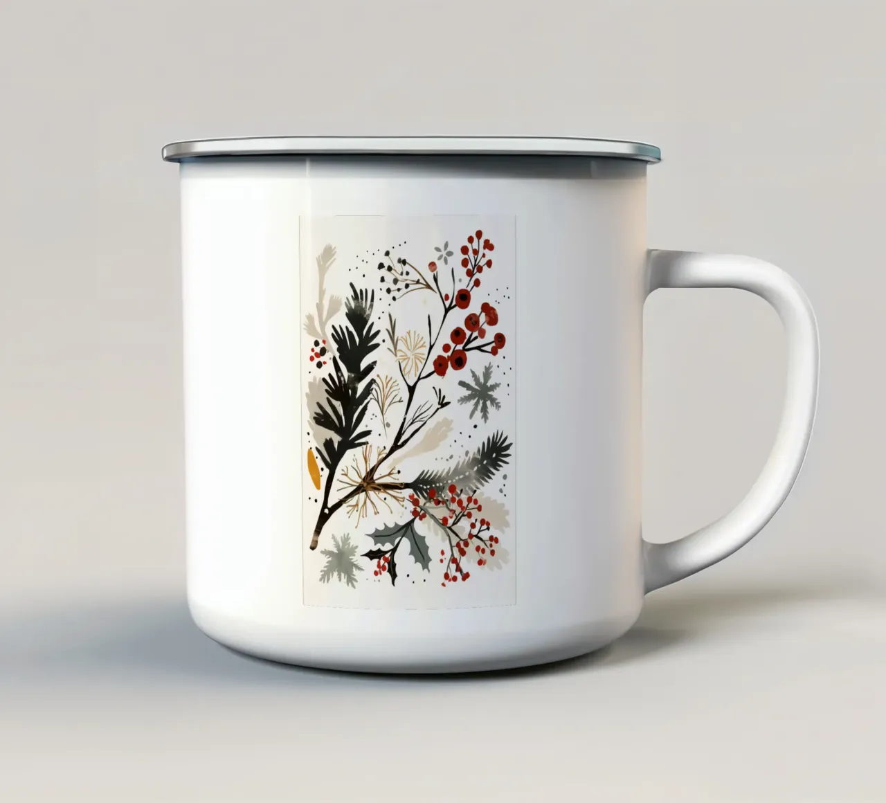 Christmas Twig tazza in smalto da treechild