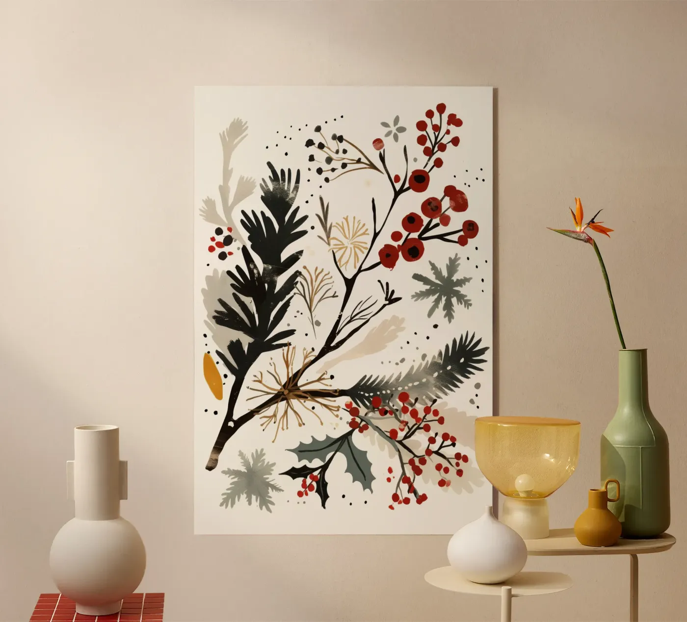 Christmas Twig acryl van treechild