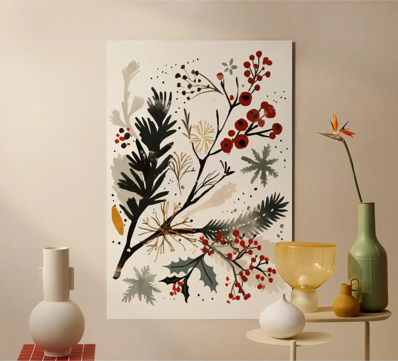Christmas Twig alluminio dibond da treechild