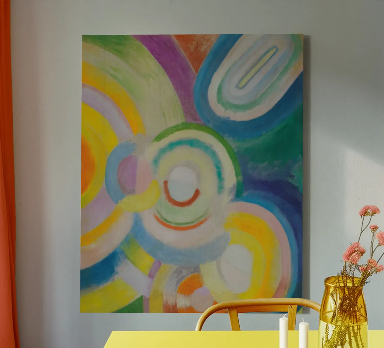 Robert Delaunay - Coloured discs canvas by ARTOTHEK