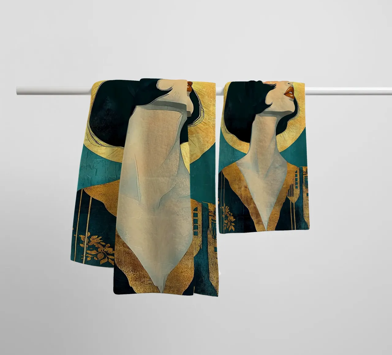 Art Déco asciugamano da bagno da Nikis Art Studio